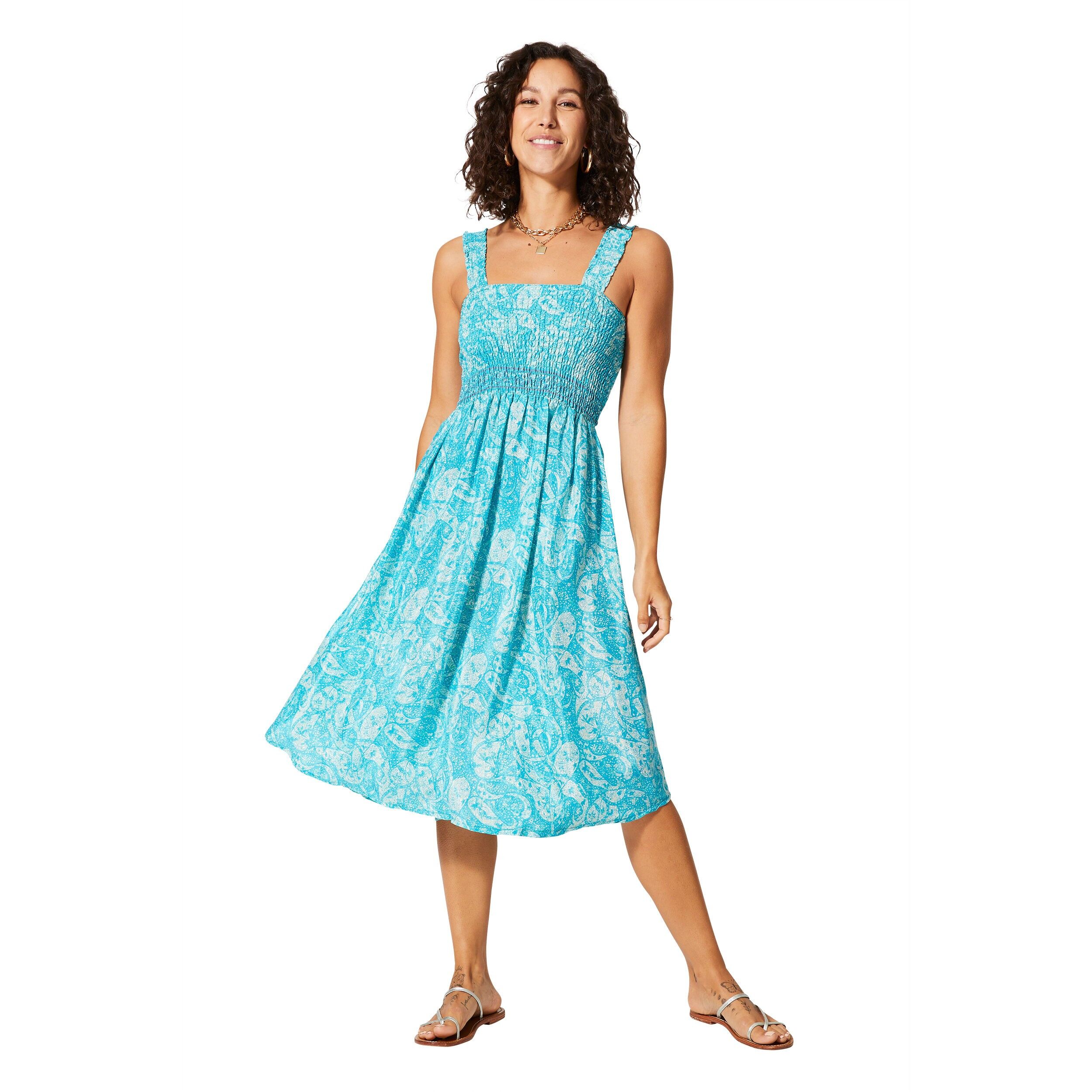 ROBE ÉTÉ MI-LONGUE SANS MANCHES MCRO0636D