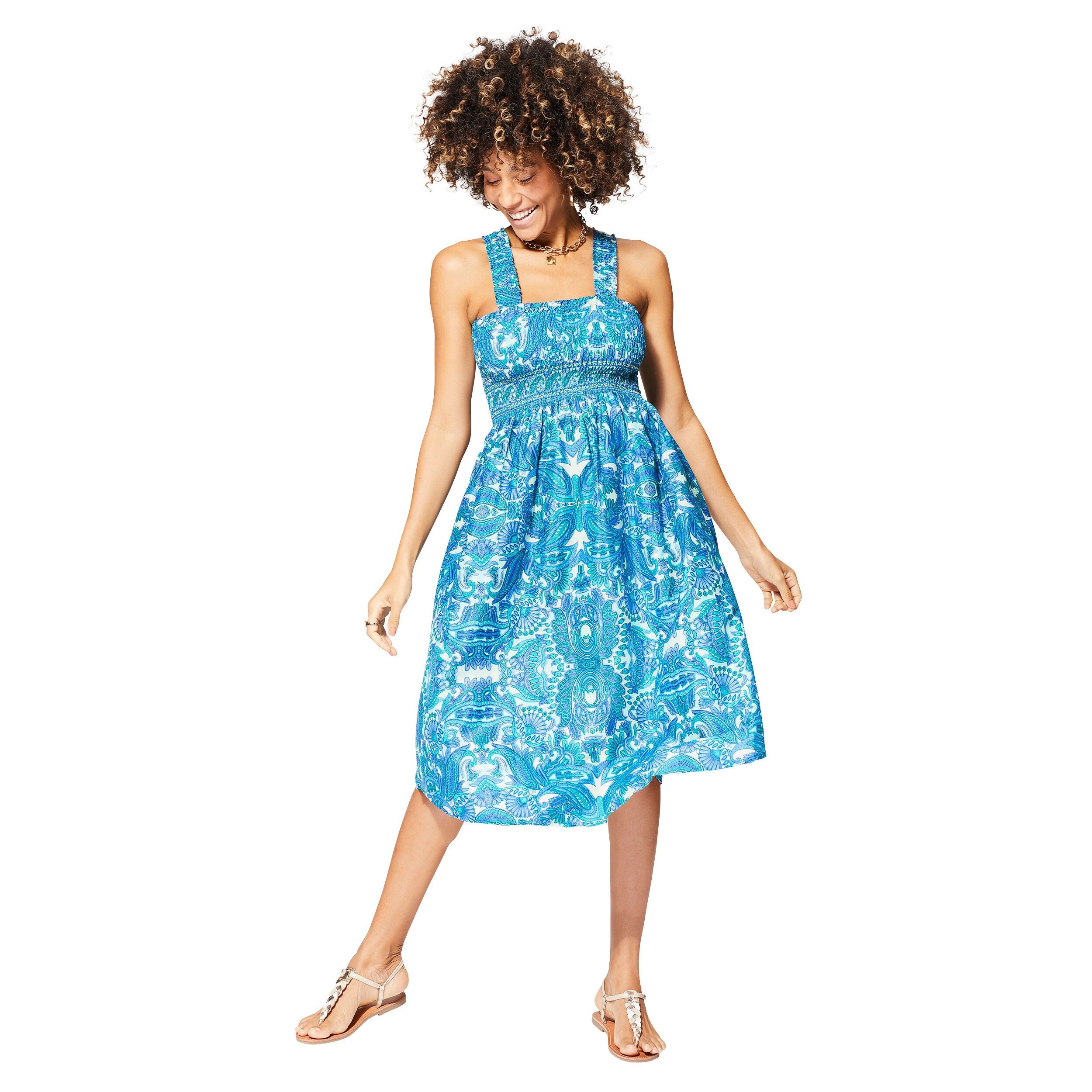 MCRO0636G ABITO ESTIVO SENZA MANICHE DI MEDIA LUNGHEZZA