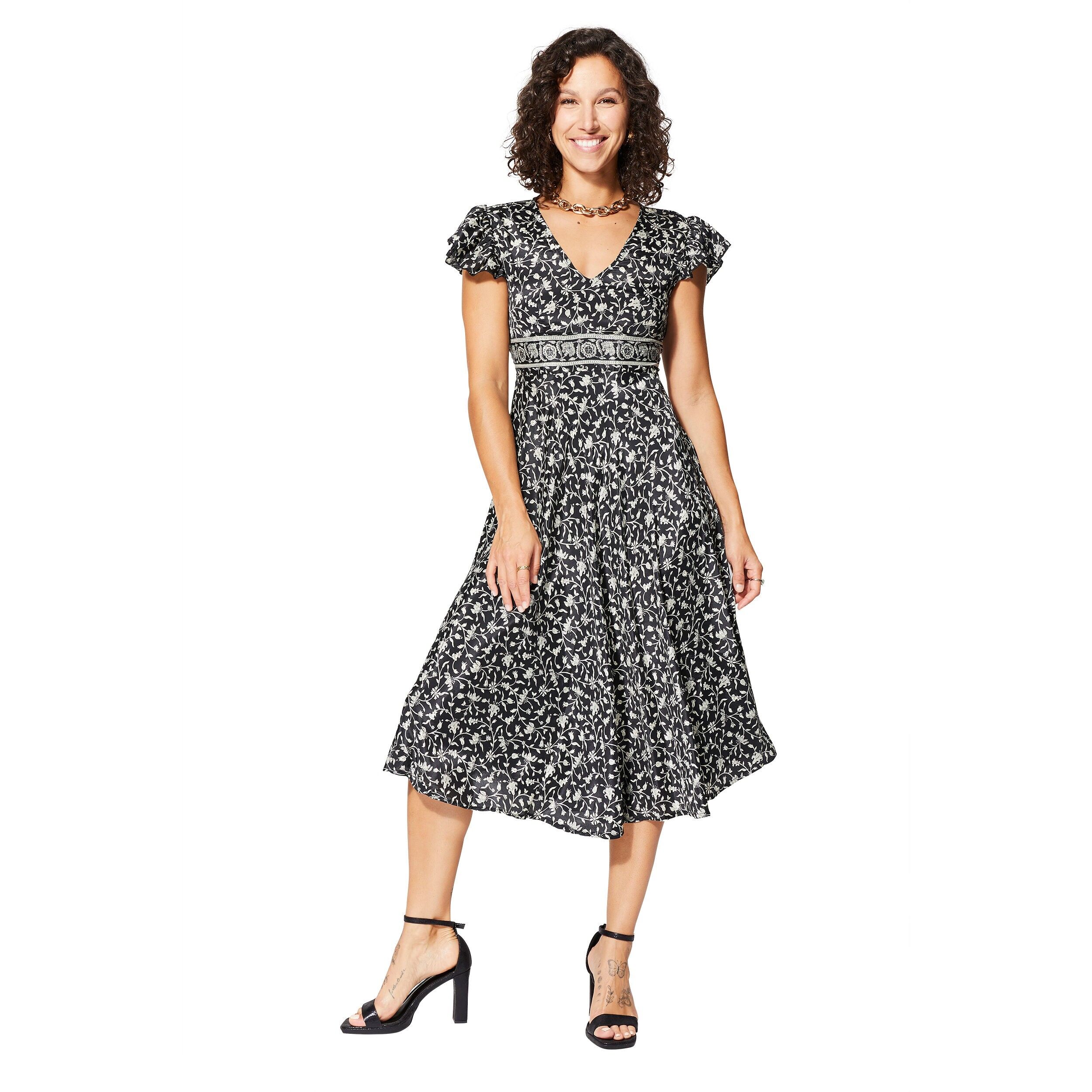 ROBE ÉTÉ MI-LONGUE MANCHES COURTES MCRO0645H