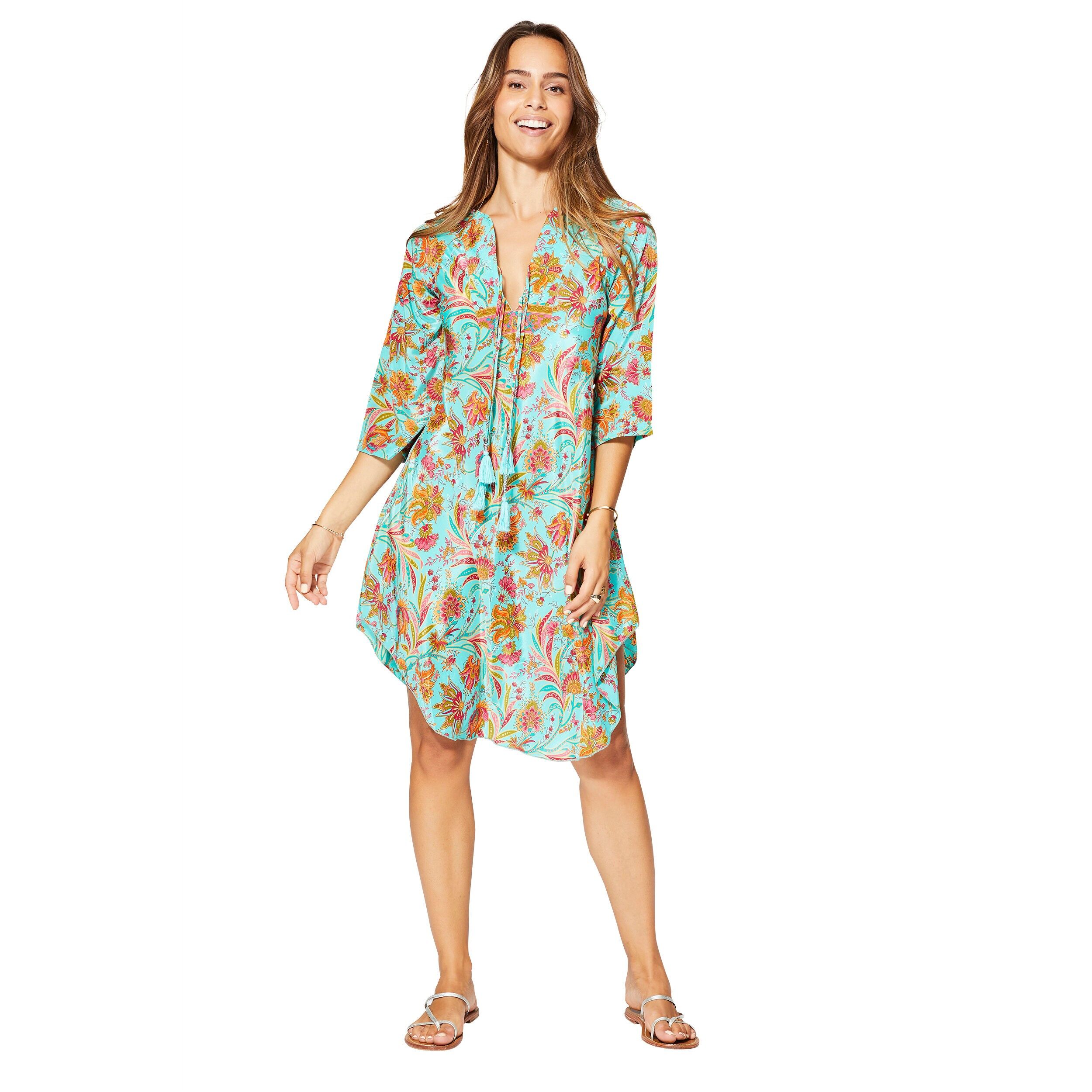 Abito estivo corto con maniche a 3/4 MCRO0649B