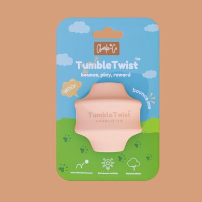 Palla giocattolo per arricchimento del cane, Tumble Twist, rosa