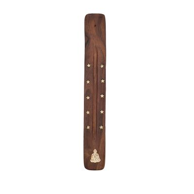 BROWN GOLD WOODEN INCENSE HOLDER PRTENC0001E