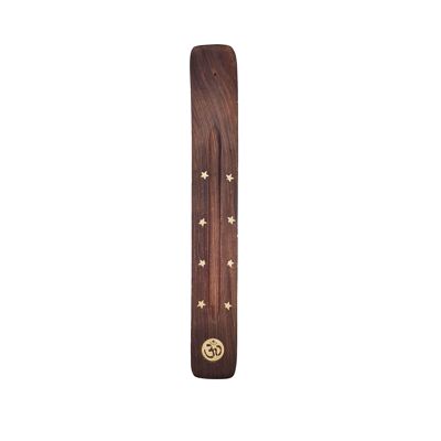 PORTA INCENSO IN LEGNO MARRONE ORO PRTENC0001F