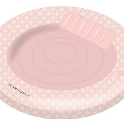 Piscine de bronzage ronde rose