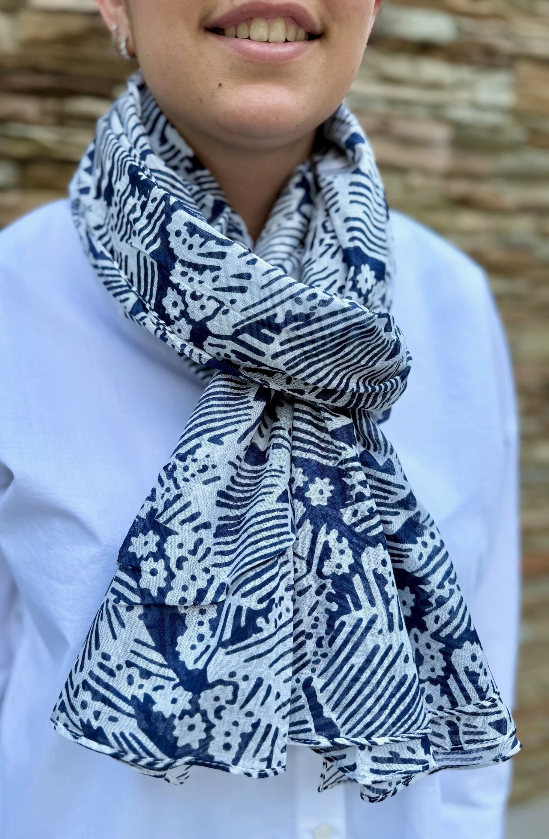 Bufanda o Pareo - 100% Algodón - Mujer o Hombre