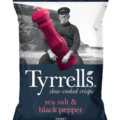 Patatine Tyrrells al sale marino e pepe nero, 150 g