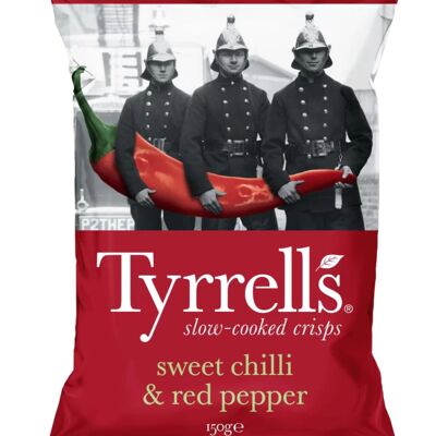 Patatine Tyrrells al peperoncino dolce e al peperone rosso, 150 g