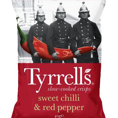 Patatine Tyrrells al peperoncino dolce e al peperone rosso, 40 g