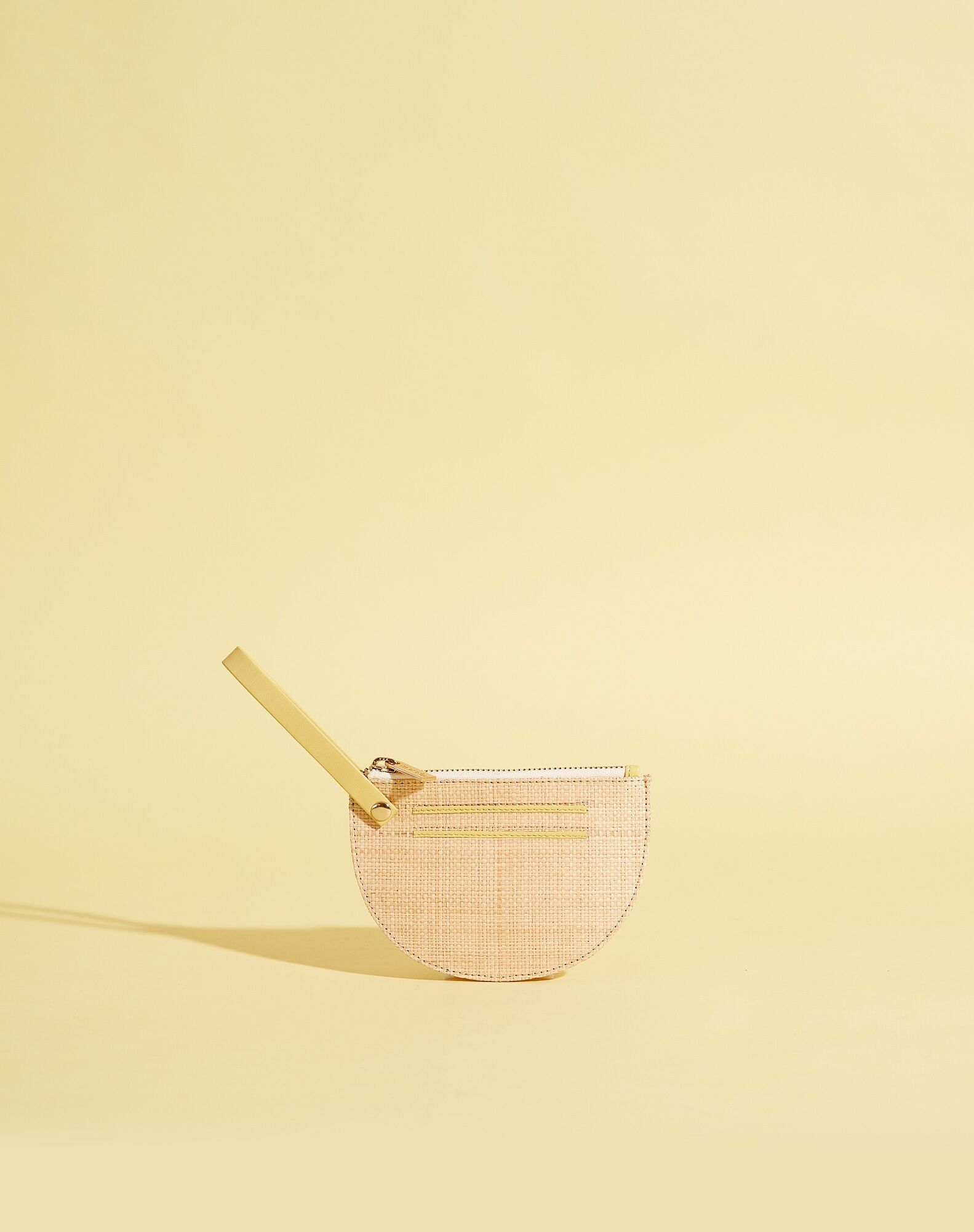 MONEDERO DE PIEL DE RAFIA SIMONE LEMON