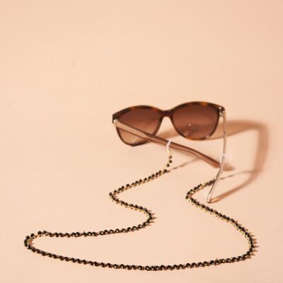 CADENA PARA GAFAS NEGRAS SISSI