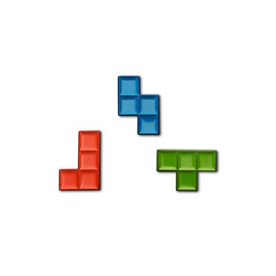 Spilla smaltata "Tetris"