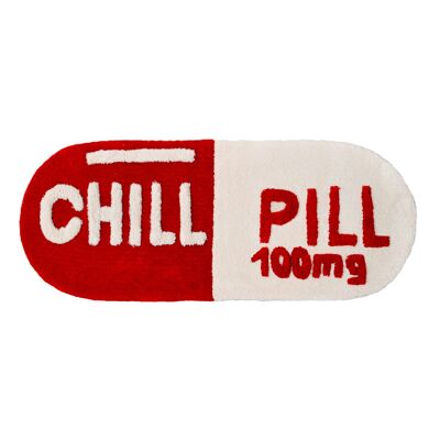 Tappeto Chill Pill, tappeto da bagno lungo antiscivolo, realizzato a mano