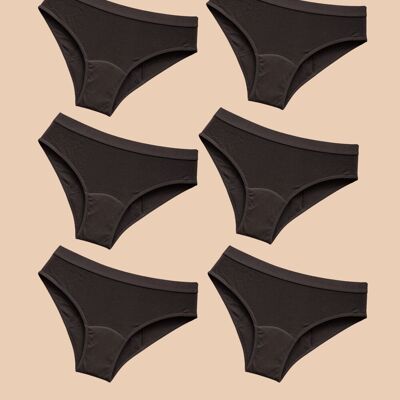 6 Boston Bamboo TEEN Menstrual Panties