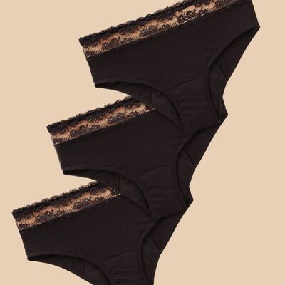 3 Lola heavy flow bamboo menstrual panties