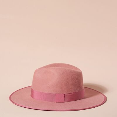 CAPPELLO IN FELTRO ROSA ZINGARA