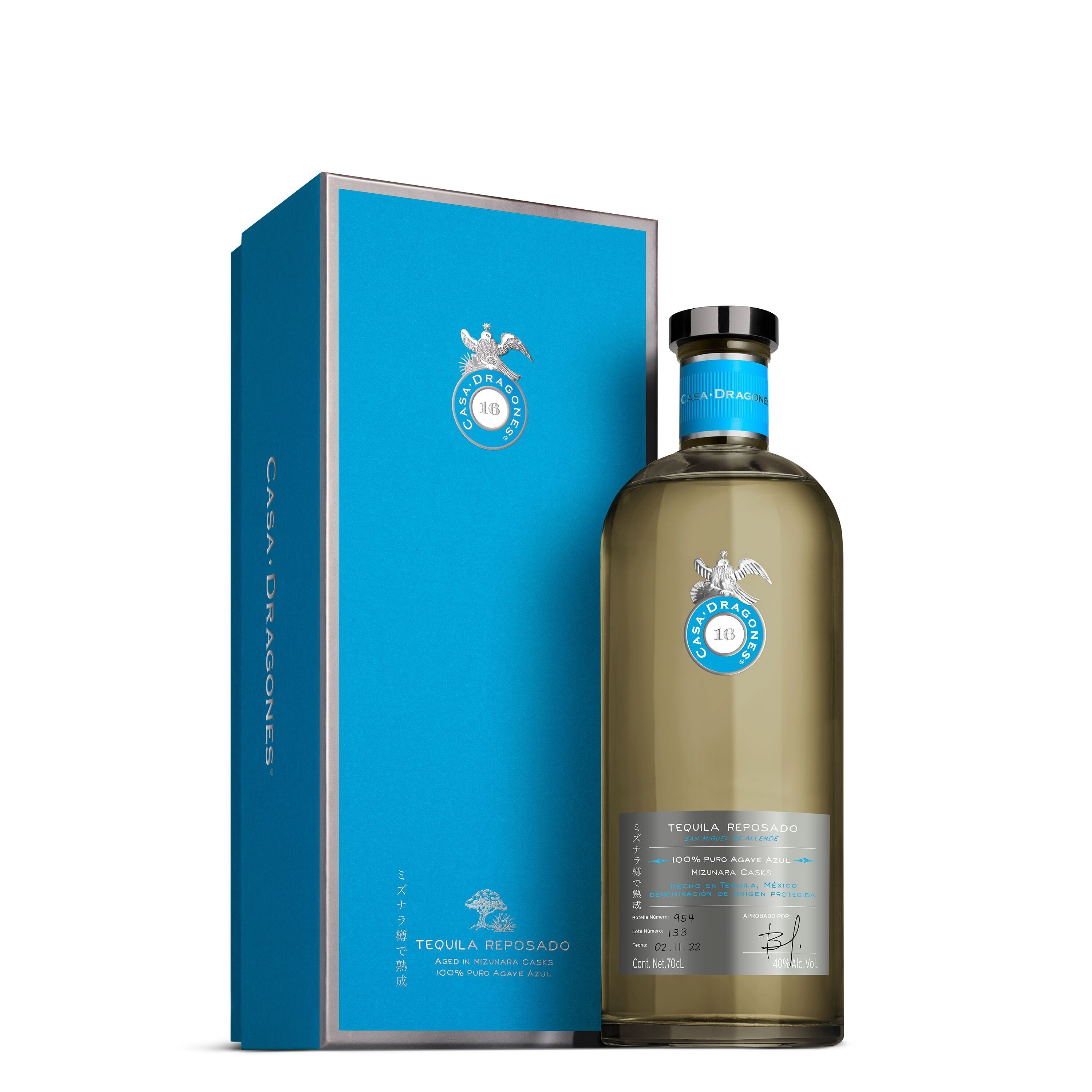 Tequila Casa Dragones Reposado - 700mL, 40%