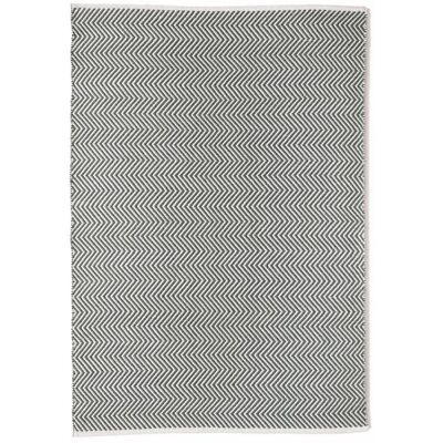 Tapis tissé à chevrons Hug Rug, gris chaud