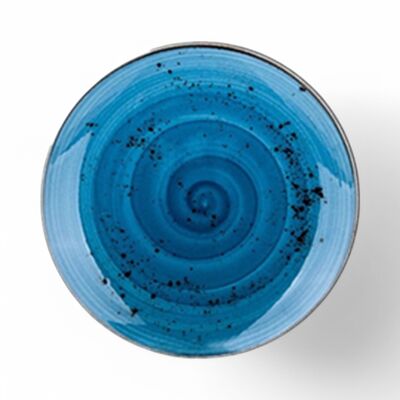 Porcelain Side Plate - Morar Series, Blue - 19cm Diameter