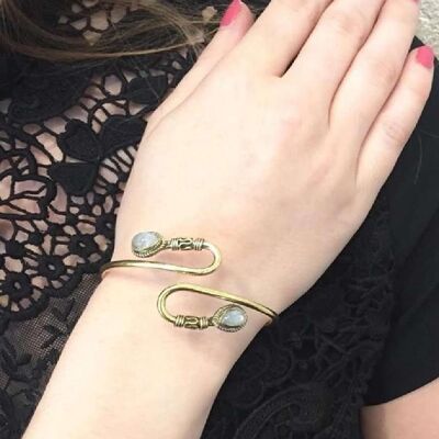 Pulsera de doble piedra S