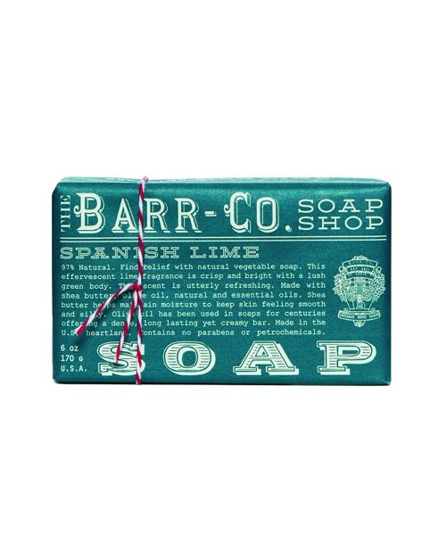 Barr-Co Bar Soap 6oz/170g - Spanish Lime