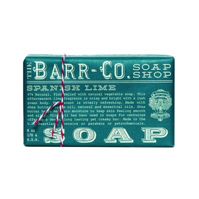 Barr-Co Bar Soap 6oz/170g - Spanish Lime