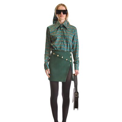 Helen Anthony Tailored Fit Monogram Print Shirt