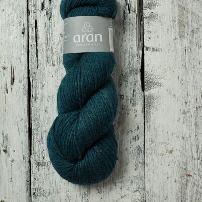 Hilo de merino Aran supersuave 100 % lana - Mar de Irlanda (azul verdoso)