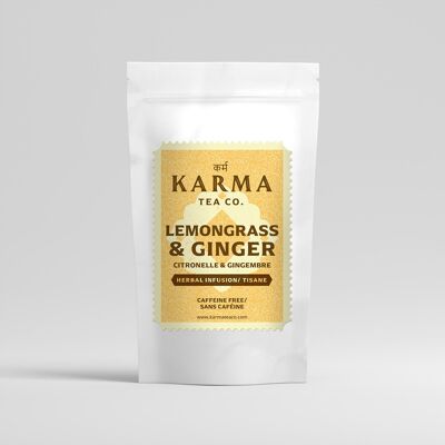 Lemongrass & Ginger – Refreshing, Caffeine-Free Herbal Tea
