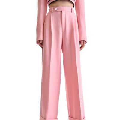 Pantalon large en laine sur mesure Helen Anthony