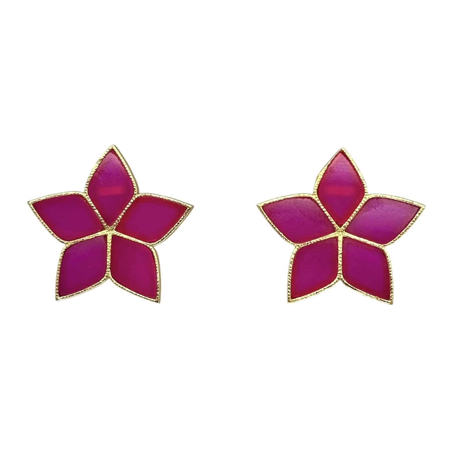 Fuchsia Abelia Ohrringe