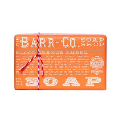 Barr-Co Bar Soap 6oz/170g - Blood Orange Amber