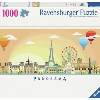Ravensburger 00448 Puzzle 1000pcs Panorama: A Day in Paris