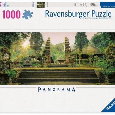 Ravensburger 00447 Puzzle 1000pcs Panorama Jungle Temple Pura Luhur Batukaru, Bali