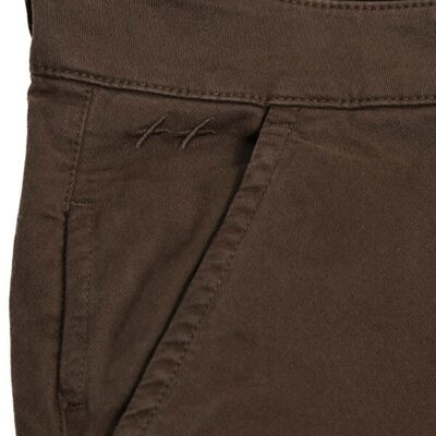 L38 Chestnut canvas chinos (brown) | slim fit