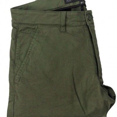 Pantaloni chino in tela color cachi L38 | taglio aderente