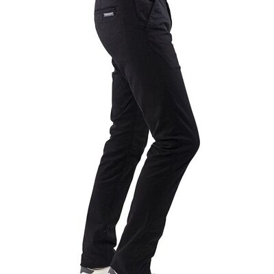 L38 Black canvas chinos | slim fit