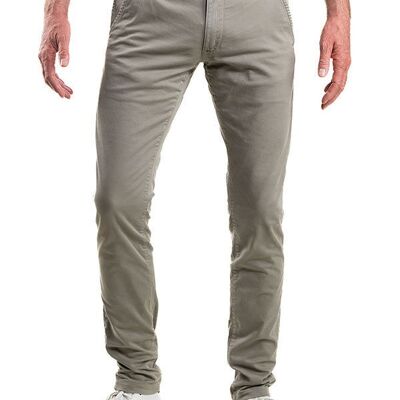 L38 chino canvas (grey) Ash | slim fit