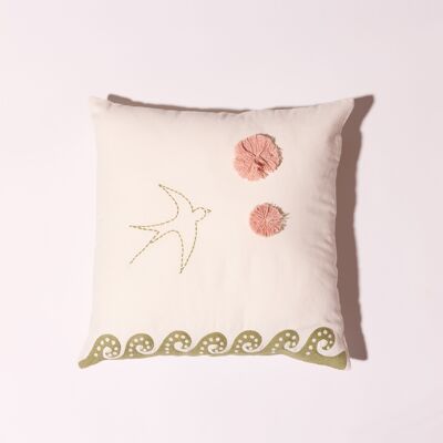 COUSSIN COTON KAKI WAVE