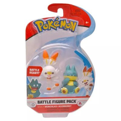 Figurine de combat Pokémon Jazwares 97626 Goinfrax et Flambino 9 cm Jouets, Enfants, Figurine
