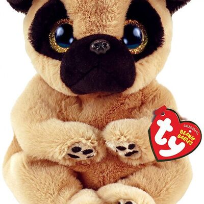 Peluche TY Beanie Bellies 15 cm (1607-40543) pour chien à partir de 3 ans, jouet, enfant, peluche