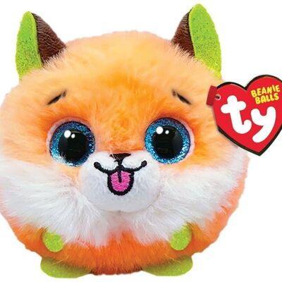 TY Beanie Ball 42542 Peluche Renard Sorbet 10 cm Jouet, Enfant, Peluche