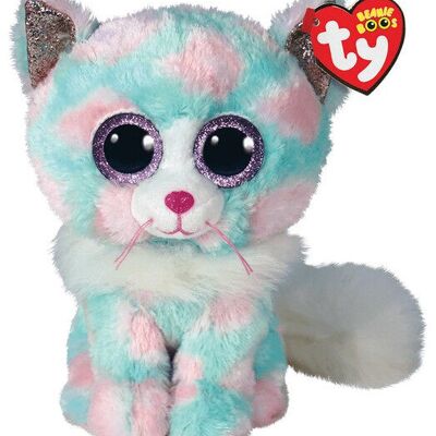 Peluche Ty Beannie Boos, chat opale, 24 cm, jouet pour enfant