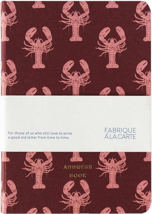 Fabrique a La Carte Address Book - Lobster