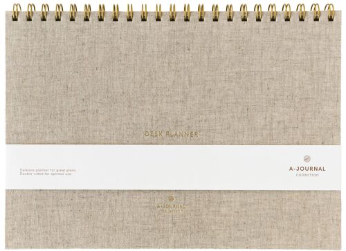 A-Journal Deskplanner - Linen