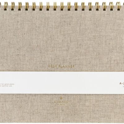 A-Journal Deskplanner - Linen