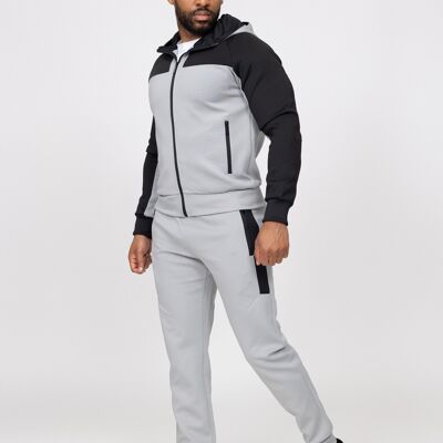 Conjunto de jogging con capucha - gris