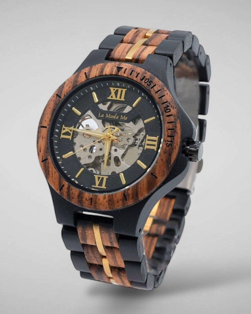 Orologio Notterdam, actomatic, zebrawood