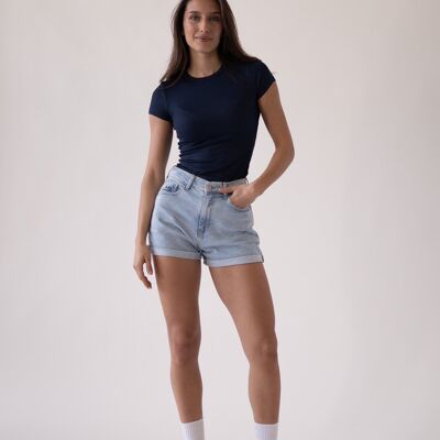 Pantaloncini arrotolabili - Azzurro