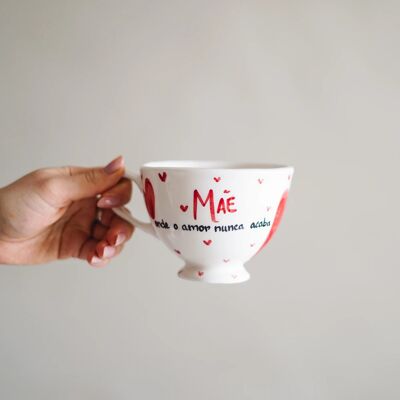 Tasse à thé « Mère, là où l'amour ne finit jamais »