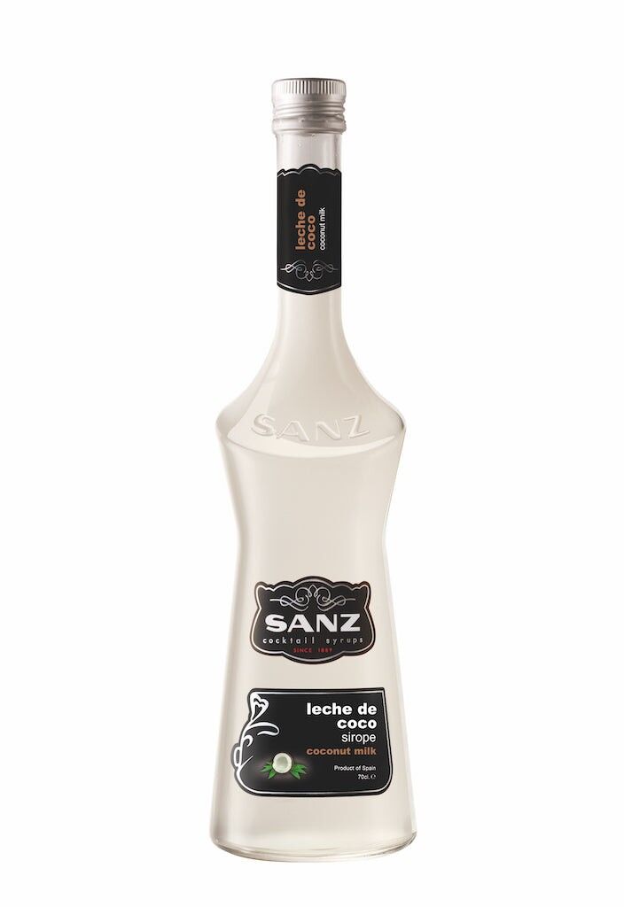 Coconut milk syrup "Sanz" for exotic cocktails. 0.7L